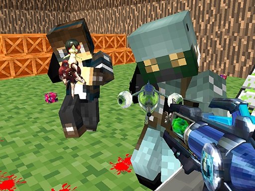Blocky Gun Paintball — Tembak